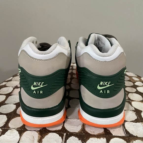 Nike Air Trainer 3 Youth Size 5Y Fir Orange Forest Green Retro Sneakers - Picture 5 of 6